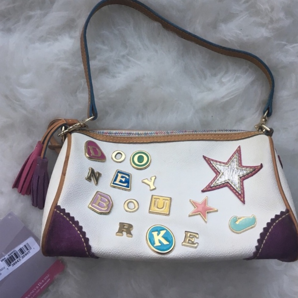 Dooney & Bourke white barrel bag purse